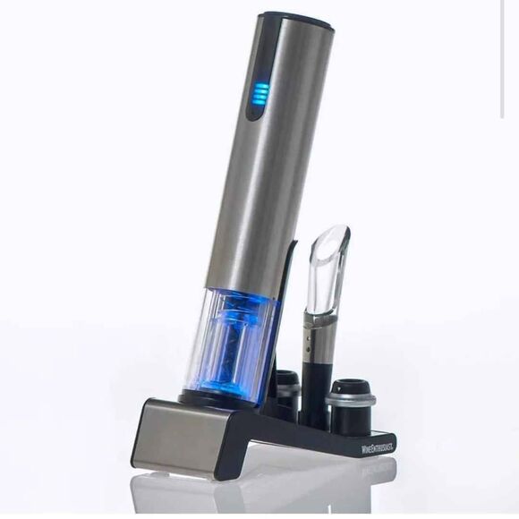 Wine Enthusiast Automatic Wine Opener & Preserver Set *NEW* - Picture 2 of 6